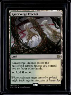Razorverge Thicket - 257 - ONE - NM - MTG Magic the Gathering - Image 1