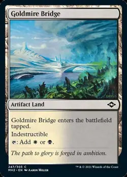 Goldmire Bridge -Foil Light Play MTG Modern Horizons 2 - Image 1