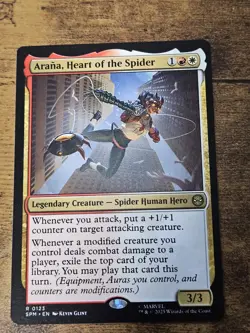 Arana, Heart of the Spider #123 | Near Mint | Marvel's Spider-Man Magic MTG SPM - Image 1