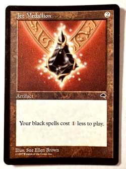MTG English Jet Medallion Light Play Normal Tempest - Image 1
