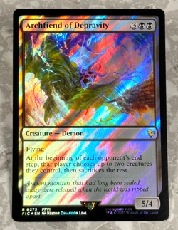 Archfiend of Depravity Surge Foil 273 R MTG Final Fantasy FIC NM X1 - Image 1
