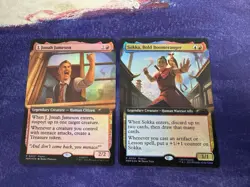 MTG MagicCon Atlanta Promo Sokka, Bold Boomeranger And j. Jonah Jameson Foil NM - Image 1