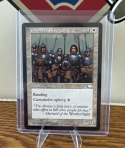 Magic The Gathering MTG Volunteer Reserves - Weatherlight- 1997 - Image 1