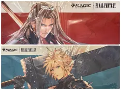 MTG Final Fantasy Playmat Set Cloud & Sephiroth Official JP Limited 2 Pack NEW - Image 1