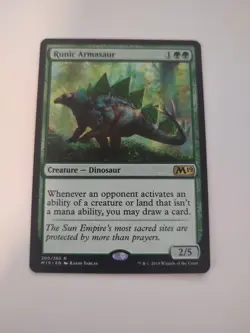 MTG Runic Armasaur Core Set 2019 200/280 Regular Rare - Image 1