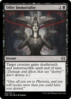 Offer Immortality - Near Mint MTG Phyrexia: All Will Be One - Image 1