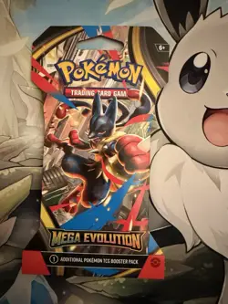 Mega Evolution Single Sleeved Pokemon Booster Pack (pack art may vary) - Image 1