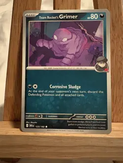Team Rocket's Grimer 123/182 Sv10: Destined Rivals Regular Pokemon TCG - Image 1