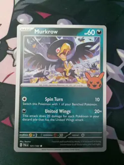 Pokemon Trick Or Trade 2023 Halloween Murkrow Near Mint - Image 1