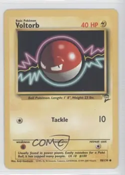 Voltorb Pokemon Base Set 2 #98 2000 - Image 1