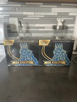 2x Pokemon Mega Evolution ETB Elite Trainer Box Lucario - Image 1