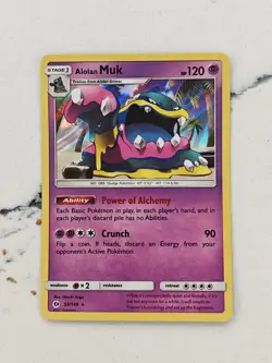 Alolan Muk 58/149 Holo Rare Pokemon Sun & Moon Base Set NM - Image 1