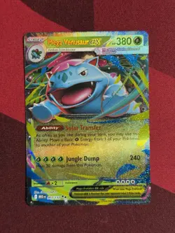Mega Venusaur ex 003/132 Holo Double Rare Mega Evolution Pokemon TCG NM - Image 1