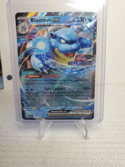 Blastoise Ex (Promo Stamped) 030/142 SV: Stellar Crown Pokemon EN Double Rare - Image 1