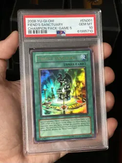 Yugioh PSA 10 Fiend's Sanctuary CP05-EN001 Champion Pack: Game 5 Ultra (POP 1) - Image 3