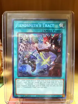 NM Yugioh Fiendsmith's Tract MP25-EN093 Prismatic Secret Rare 1st Ed Near Mint - Image 1
