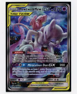 Pokemon Card - Mewtwo & Mew GX - SM191 Sm Holo - Image 1