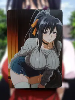 Akeno Himejima High School DxD Anime Waifu Sexy Goddess Doujin Lewd Hentai Card - Image 1