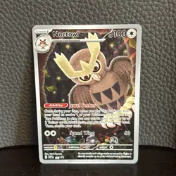 Pokemon TCG Noctowl #141 Promo Full Art Card NM - Image 1