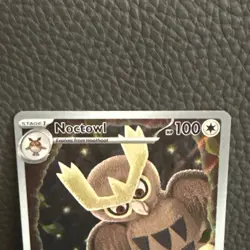 Pokemon TCG Noctowl #141 Promo Full Art Card NM - Image 2