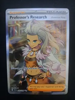 Professor's Research 240/198 Scarlet & Violet Base SV1 Full Art Pokemon Card NM - Image 2
