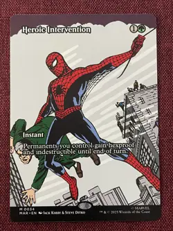 Heroic Intervention FULL ART NM/M MTG Spiderman Magic Card Marvel - Image 1