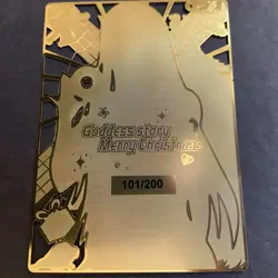 Goddess Story Gold METAL Card - Serial Number #101/200! Maiden Party - Zero 2 - Image 5