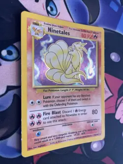 Pokemon TCG Ninetales Base Set Holo Unlimited Rare Card 12/102 MP Condition - Image 2