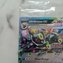 Pokemon TCG Umbreon ex Prismatic Evolutions Stamp Promo Card 060/131 NM Sealed - Image 2