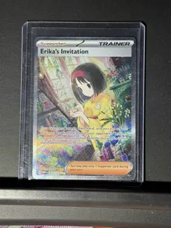 Pokemon TCG Erika's Invitation 203/165 Special Illustration Rare Card SV 151 - Image 2