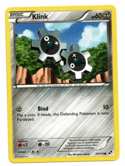 Pokemon Cards: Klink 74/114 Black & White Base Set! EX - Image 1