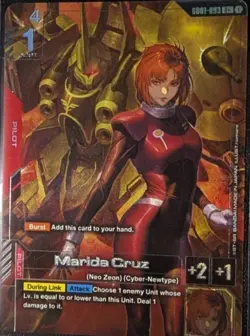 MARIDA CRUZ - GD01-093 R+ Alt Art GUNDAM TCG CARD GAME ENGLISH NEWTYPE RISING - Image 1