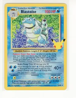 ENGLISH Blastoise Celebrations Classic Collection Pokemon Card (LB3) - Image 1