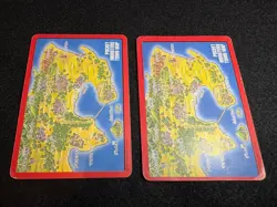 1996 Charizard Blastoise Town Map Bandai Carddass Japanese Pokemon Card - Image 2