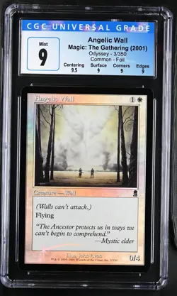 ANGELIC WALL Odyssey Foil CGC 9 Q+ MTG [Nostalgium] - Image 1