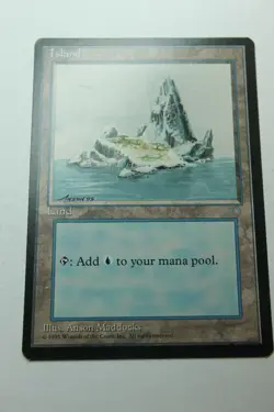 MTG Island x1- -Ice Age-Lightly Played - Image 1