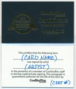 MTG Pure Intentions Saviors of Kamigawa Rare Signed by Randy Gallegos w/ COA NM - Image 2