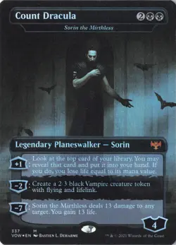 Count Dracula - Sorin the Mirthless M Innistrad: Crimson Vow 337 NM Foil - Image 1