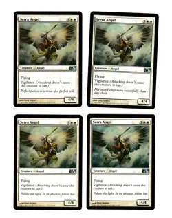 4x Serra Angel EX M10 M11 M12 M13 M14 Mtg Magic EDH 4x x4 - Image 1