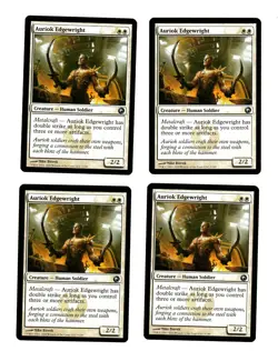 4x Auriok Edgewright EX Scars of Mirrodin Mtg Magic EDH 4x x4 - Image 1
