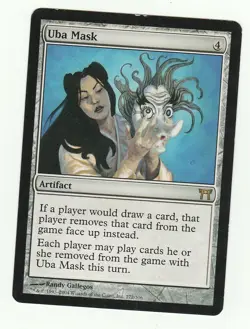 1x Uba Mask EX Champions of Kamigawa Mtg Magic 1x x1 - Image 1