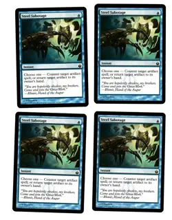 4x Steel Sabotage EX Mirrodin Besieged Magic Commander EDH 4x x4 - Image 1