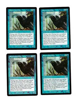 4x Raven Familiar VG/EX Urza's Legacy Mtg Magic Commander EDH 4x x4 - Image 1