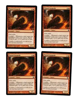 4x Plated Geopede EX Duel Decks Venser Koth Mtg Magic EDH 4x x4 - Image 1