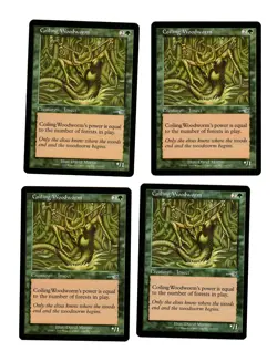 4x Coiling Woodworm EX Nemesis Mtg Magic EDH 4x x4 - Image 1