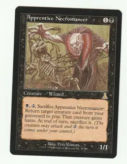 1x Apprentice Necromancer EX Urza's Destiny Mtg Magic 1x x1 - Image 1