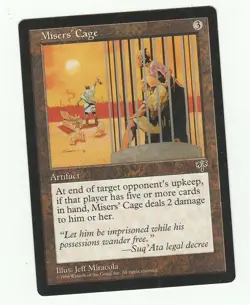 1x Misers' Cage EX Mirage Mtg Magic 1x x1 - Image 1
