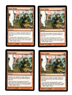 4x Mana Seism EX Champions of Kamigawa Mtg Magic EDH 4x x4 - Image 1