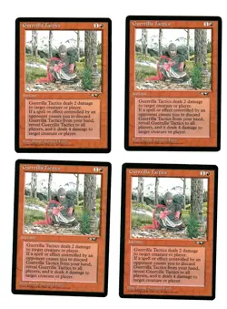 4x Guerilla Tactics B EX Alliances Magic EDH 4x x4 - Image 1