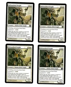4x Riftmarked Knight VG/EX Planar Chaos Mtg Magic EDH 4x x4 - Image 1